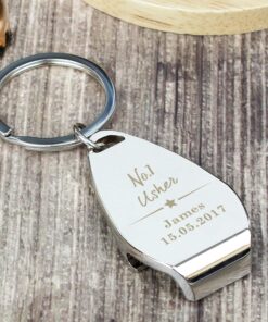 Personalised No.1 Bottle Opener Keyring