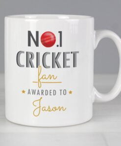 Personalised No.1 Cricket Fan Mug