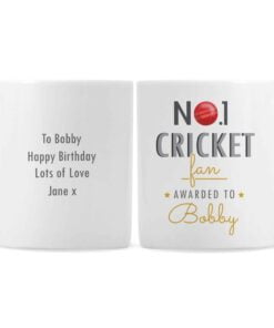Personalised No.1 Cricket Fan Mug