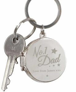 Personalised No.1 Dad Photo Keyring