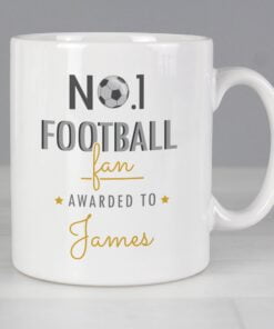 Personalised No.1 Football Fan Mug