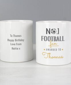 Personalised No.1 Football Fan Mug