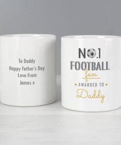 Personalised No.1 Football Fan Mug