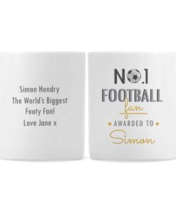 Personalised No.1 Football Fan Mug