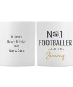 Personalised No.1 Footballer Mug