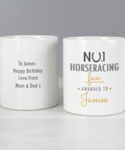 Personalised No.1 Horse racing Fan Mug