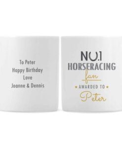 Personalised No.1 Horseracing Fan Mug
