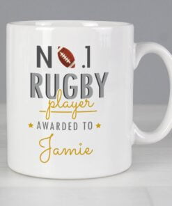 Personalised No.1 Rugby Player Mug