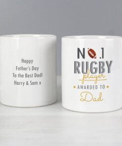 Personalised No.1 Rugby Player Mug