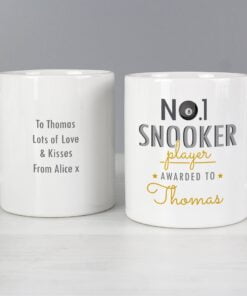 Personalised No.1 Snooker Player Mug