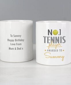 Personalised No.1 Tennis Player Mug
