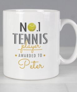 Personalised No.1 Tennis Player Mug