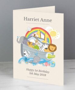 Personalised Noah’s Ark Card