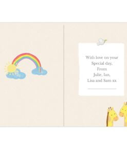 Personalised Noah’s Ark Card