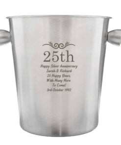 Personalised Number Frame Stainless Steel Ice Bucket