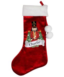 Personalised Nutcracker Red Stocking