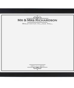 Personalised Occasion Black Signing Framed Print