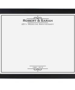 Personalised Occasion Black Signing Framed Print