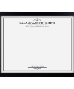Personalised Occasion Black Signing Framed Print