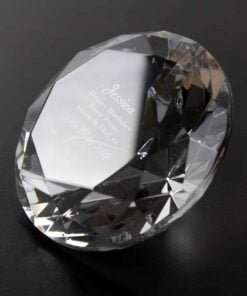 Personalised Occasion Diamond Paperweight