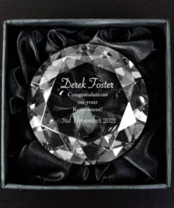 Personalised Occasion Diamond Paperweight