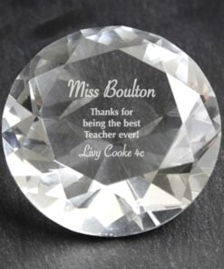 Personalised Occasion Diamond Paperweight