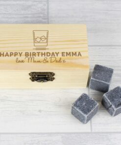 Personalised On The Rocks Cooling Stones