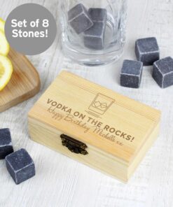 Personalised On The Rocks Cooling Stones