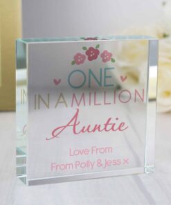 Personalised One in a Million Large Crystal Token