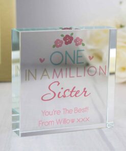 Personalised One in a Million Large Crystal Token