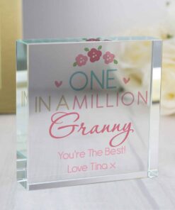 Personalised One in a Million Large Crystal Token
