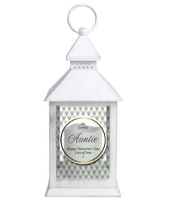 Personalised Opulent White Lantern