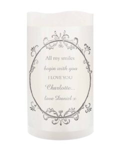 Personalised Ornate Frame LED Candle