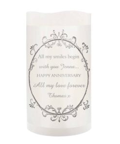 Personalised Ornate Frame LED Candle
