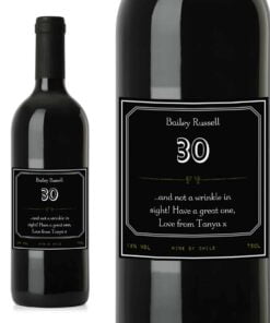Personalised Ornate Red Wine