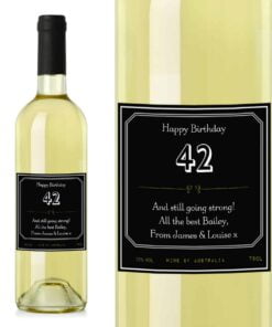 Personalised Ornate White Wine