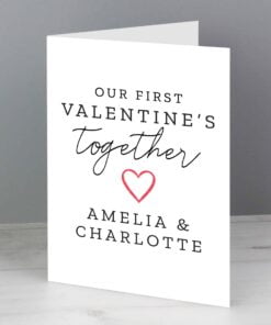 Personalised Our 1st Valentine’s Day Card