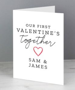 Personalised Our 1st Valentine’s Day Card
