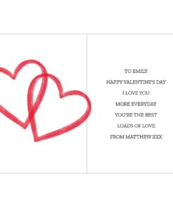 Personalised Our 1st Valentine’s Day Card