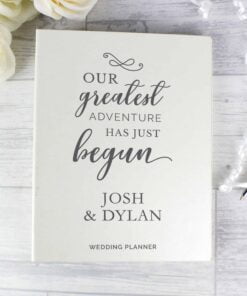 Personalised Our Greatest Adventure Wedding Planner