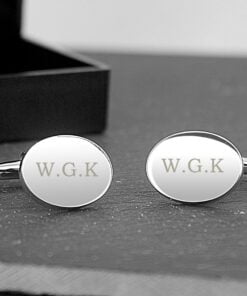 Personalised Oval Cufflinks