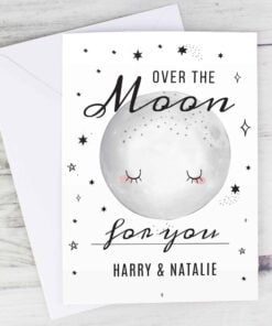 Personalised Over The Moon Card