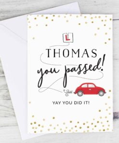 Personalised Passed Driving Test Card