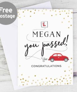 Personalised Passed Driving Test Card