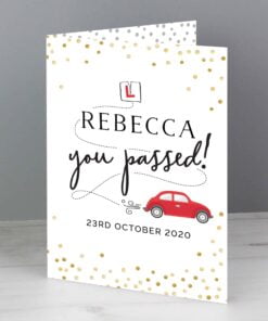 Personalised Passed Driving Test Card