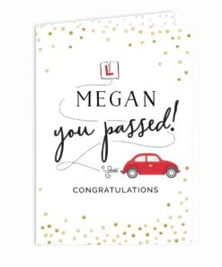 Personalised Passed Driving Test Card