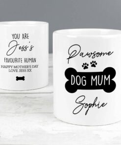 Personalised Pawsome Dog Mum Mug