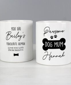 Personalised Pawsome Dog Mum Mug