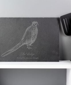 Personalised Pheasant Slate Placemat