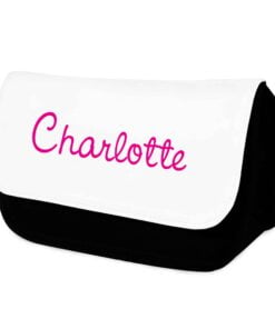 Personalised Pink Name Island Make Up Bag
